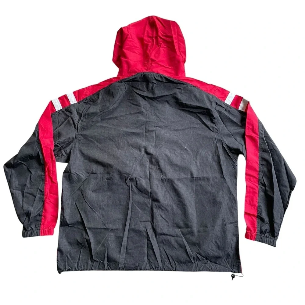 Georgia Bulldogs Windbreaker‎ Jacket Mens Large College NCAA Football Hooded Red